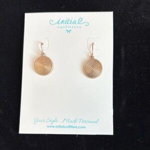 Gold Spiral Earrings